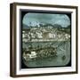 Overview of the Harbour and the Old Town, Menton (France), Circa 1900-Leon, Levy et Fils-Framed Photographic Print