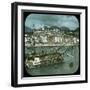 Overview of the Harbour and the Old Town, Menton (France), Circa 1900-Leon, Levy et Fils-Framed Photographic Print