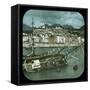 Overview of the Harbour and the Old Town, Menton (France), Circa 1900-Leon, Levy et Fils-Framed Stretched Canvas