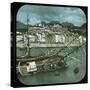 Overview of the Harbour and the Old Town, Menton (France), Circa 1900-Leon, Levy et Fils-Stretched Canvas