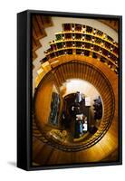 Overview of the L'Intendant Wine Shop Staircase, Bordeaux, Gironde, Aquitaine, France-null-Framed Stretched Canvas