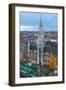 Overview of the Marienplatz Christmas Market and the New Town Hall, Munich, Bavaria, Germany-Miles Ertman-Framed Photographic Print