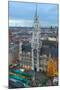 Overview of the Marienplatz Christmas Market and the New Town Hall, Munich, Bavaria, Germany-Miles Ertman-Mounted Photographic Print