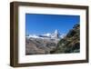 Overview of the Matterhorn,. Zermatt, Canton of Valais, Pennine Alps, Swiss Alps, Switzerland-Roberto Moiola-Framed Photographic Print