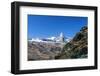 Overview of the Matterhorn,. Zermatt, Canton of Valais, Pennine Alps, Swiss Alps, Switzerland-Roberto Moiola-Framed Photographic Print