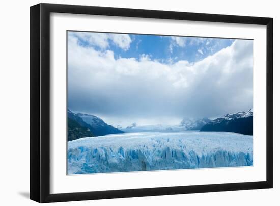 Overview of the Perito Moreno Glacier, Patagonia, Argentina-James White-Framed Photographic Print