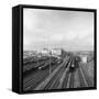 Overview of the Rail Yard at Lynemouth Colliery, Northumberland, 1963-Michael Walters-Framed Stretched Canvas