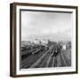 Overview of the Rail Yard at Lynemouth Colliery, Northumberland, 1963-Michael Walters-Framed Photographic Print