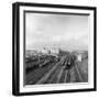 Overview of the Rail Yard at Lynemouth Colliery, Northumberland, 1963-Michael Walters-Framed Photographic Print