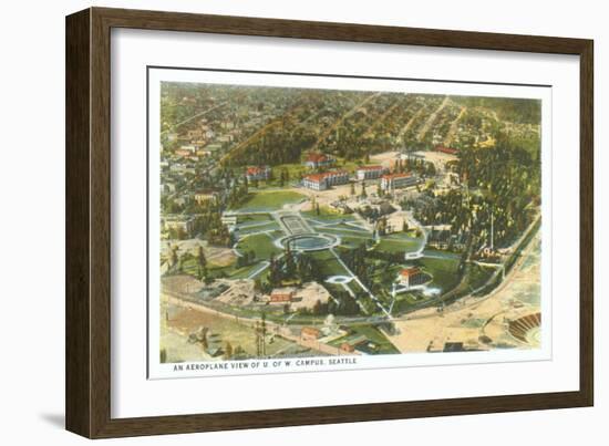 Overview of University of Washington, Seattle-null-Framed Art Print