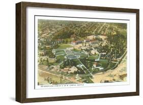 Overview of University of Washington, Seattle-null-Framed Art Print