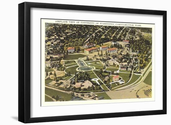 Overview of University of Washington-null-Framed Art Print