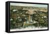 Overview of Versailles, France-null-Framed Stretched Canvas