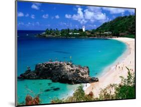 Overview of Waimea Bay on the North Shore, Waimea, U.S.A.-Ann Cecil-Mounted Photographic Print