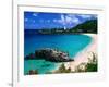 Overview of Waimea Bay on the North Shore, Waimea, U.S.A.-Ann Cecil-Framed Photographic Print