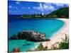 Overview of Waimea Bay on the North Shore, Waimea, U.S.A.-Ann Cecil-Stretched Canvas