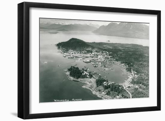 Overview of Wrangell, Alaska-null-Framed Art Print