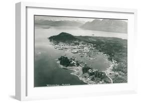 Overview of Wrangell, Alaska-null-Framed Art Print