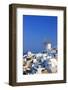 Overview on Oia on the Island of Santorini in Greece-Netfalls-Framed Photographic Print