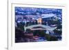 Overview over Tbilisi at dawn, Georgia, Caucasus, Asia-G&M Therin-Weise-Framed Photographic Print