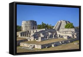 Overview, Round Temple to Left at the Back, and Castillo De Kukulcan to the Right-Richard Maschmeyer-Framed Stretched Canvas