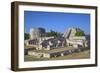 Overview, Round Temple to Left at the Back, and Castillo De Kukulcan to the Right-Richard Maschmeyer-Framed Photographic Print