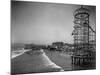 Overview Seaside Amusement Park, Waders in Ocean, Rollercoasters and Activity Centers on Boardwalk-Henry G^ Peabody-Mounted Photographic Print