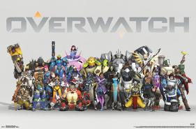 OVERWATCH - ANNIVERSARY LINE UP-null-Lamina Framed Poster