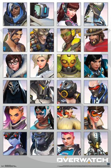 OVERWATCH - PORTRAITS-null-Lamina Framed Poster