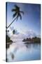 Overwater Bungalows of Intercontinental Mo'Orea Resort, Hauru Point, Moorea-Ian Trower-Stretched Canvas