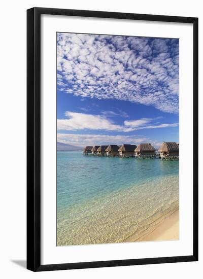 Overwater Bungalows of Sofitel Hotel, Moorea, Society Islands, French Polynesia (Pr)-Ian Trower-Framed Photographic Print