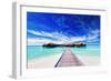 Overwater Villas on the Tropical Lagoon-Martin Valigursky-Framed Photographic Print