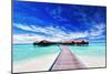 Overwater Villas on the Tropical Lagoon-Martin Valigursky-Mounted Photographic Print