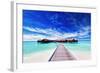 Overwater Villas on the Tropical Lagoon-Martin Valigursky-Framed Photographic Print