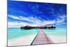 Overwater Villas on the Tropical Lagoon-Martin Valigursky-Mounted Photographic Print