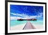 Overwater Villas on the Tropical Lagoon-Martin Valigursky-Framed Photographic Print