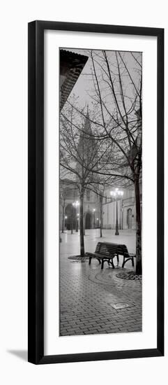 Oviedo Cathedral y Bancs-Alan Blaustein-Framed Photographic Print