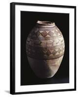 Ovoid Jar Decorated with Geometric and Zoomorphic Motifs from Tell Hassan-null-Framed Giclee Print