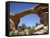 Owachomo Natural Bridge, Natural Bridges National Monument, Utah, USA-James Hager-Framed Stretched Canvas