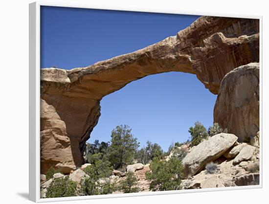 Owachomo Natural Bridge, Natural Bridges National Monument, Utah, USA-James Hager-Framed Photographic Print