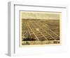 Owatonna, Minnesota - Panoramic Map-Lantern Press-Framed Art Print