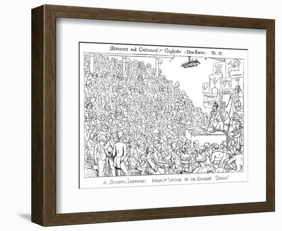 Owen Lecturing-Richard Doyle-Framed Art Print