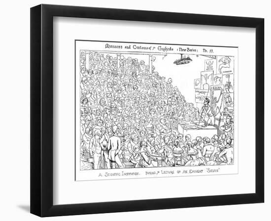 Owen Lecturing-Richard Doyle-Framed Art Print