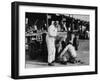 Owen Saunders-Davies and Bill Craig During the Double Twelve Race, Brooklands, Surrey, 1931-null-Framed Photographic Print