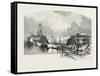 Owen Sound, Looking Up the Harbour, Canada, Nineteenth Century-null-Framed Stretched Canvas