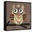 Owl 1-Erin Clark-Framed Stretched Canvas