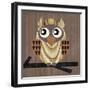 Owl 1-Erin Clark-Framed Premium Giclee Print