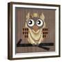 Owl 1-Erin Clark-Framed Giclee Print