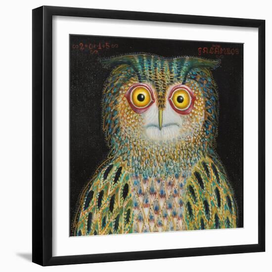 Owl, 2015-Tamas Galambos-Framed Giclee Print