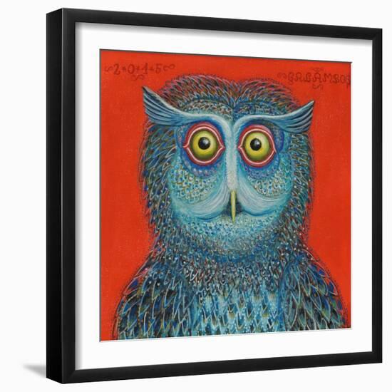 Owl, 2015-Tamas Galambos-Framed Giclee Print